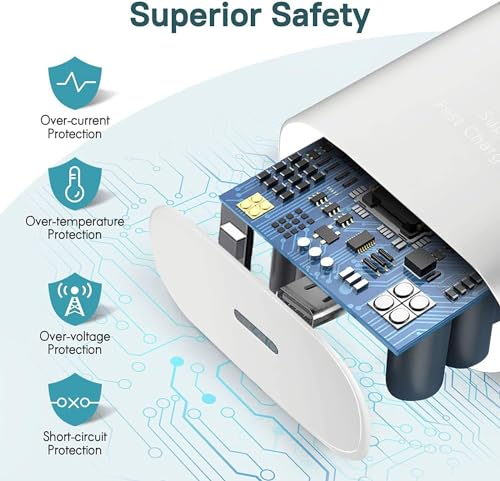 Image of Ultra PD 25W Type-C Superfast Adapter Compatible for Galaxy S25, S25 Plus, F15, A55, A35, M35, M55, M34, M53, F23, M14, F14, M33, A34, A54, S21 Fe, S23 Fe 5G, S23, S24 Superfast, White