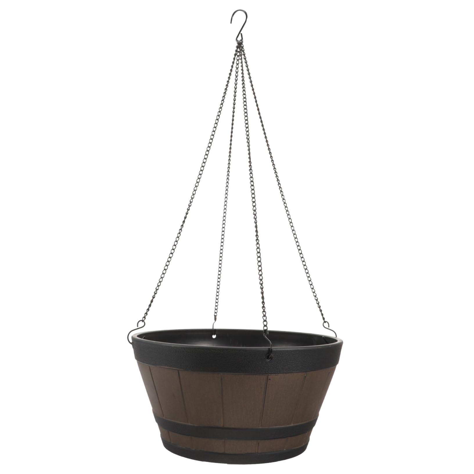 HANABASS Hängeampel Outdoor Groß aus Kunststoffharz mit Modernem Design Langlebiger Blumentopf zum Hängen für Balkon und Wohnzimmer Inklusive Haken