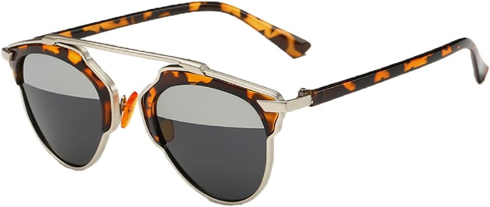 Ralink Polarized Sunglasses Cat Eye UV TAC Lens Metal Retro Glasses for Womens
