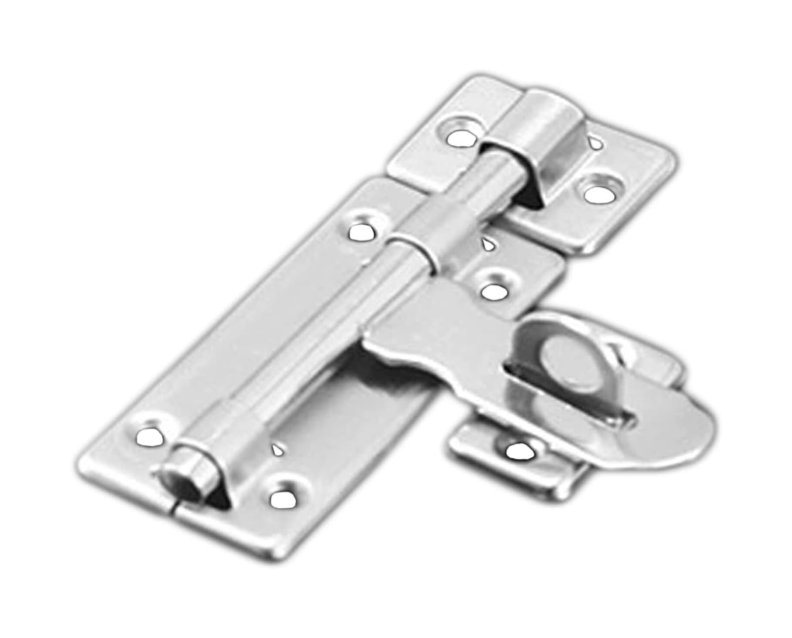 Door Lock Bolt, Stainless Steel Slide Gate Sliding Door Latch Barrel Bolt Lock(107mm)