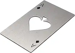 Abridor de Garrafas: Ás de Espadas Design Compacto Criativo Portátil em Aço Inoxidável Super Resistente