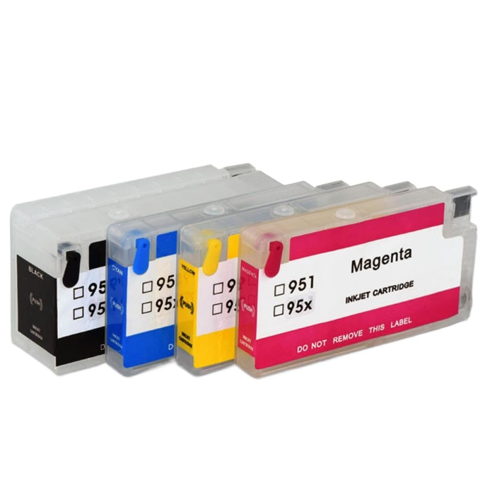 Cartuccia d'inchiostro ricaricabile compatibile con stampanti OfficeJet Pro 7720 7740 8210 8216 8710 8715 8720 8725 8730 8740 da utilizzare con i modelli 952 953 954 955XL 95U