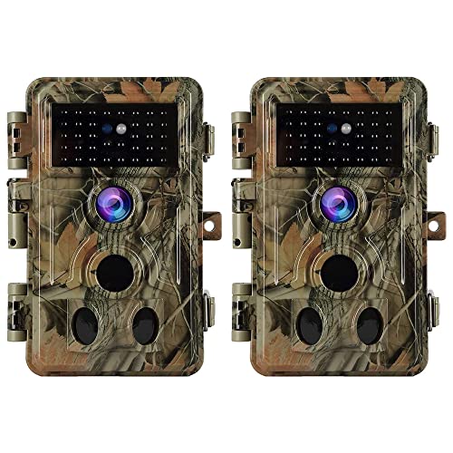 2-Pack 48MP Night Vision Trail Cameras