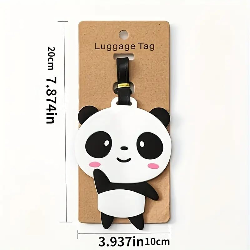 Cute Silicone Luggage Tags, Suitcase Travel Label Address Holder,Travel Accessories,Sloth3