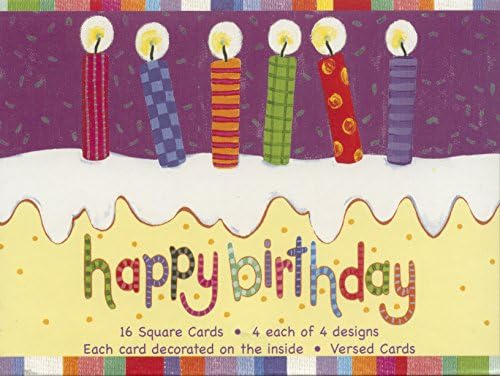 Driftwood Designs Box of 16 Birthday Cards: Happy Birthday DGSQ 21008