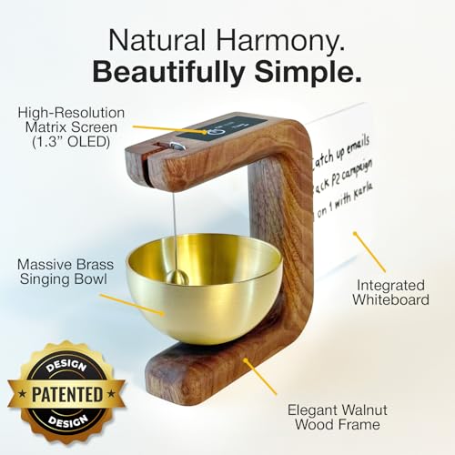 Pro Timer P2 - Elegant Wooden Pomodoro Timer - an Original Productivity Tool with Magnetic Memo Board – High-End Quality Desk Device for Focus, Meditation & Productivity - Ideal for Work & Study - Image 3
