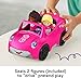 Fisher-Price Little People Barbie Toddler Toy Car Convertible with Music Sounds & 2 Figures for Pretend Play Ages 18+ Months