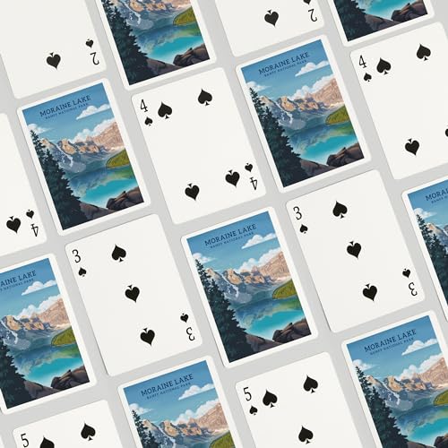 Lantern Press Baraja de 52 Cartas Póker Moraine Lake miniatura 4