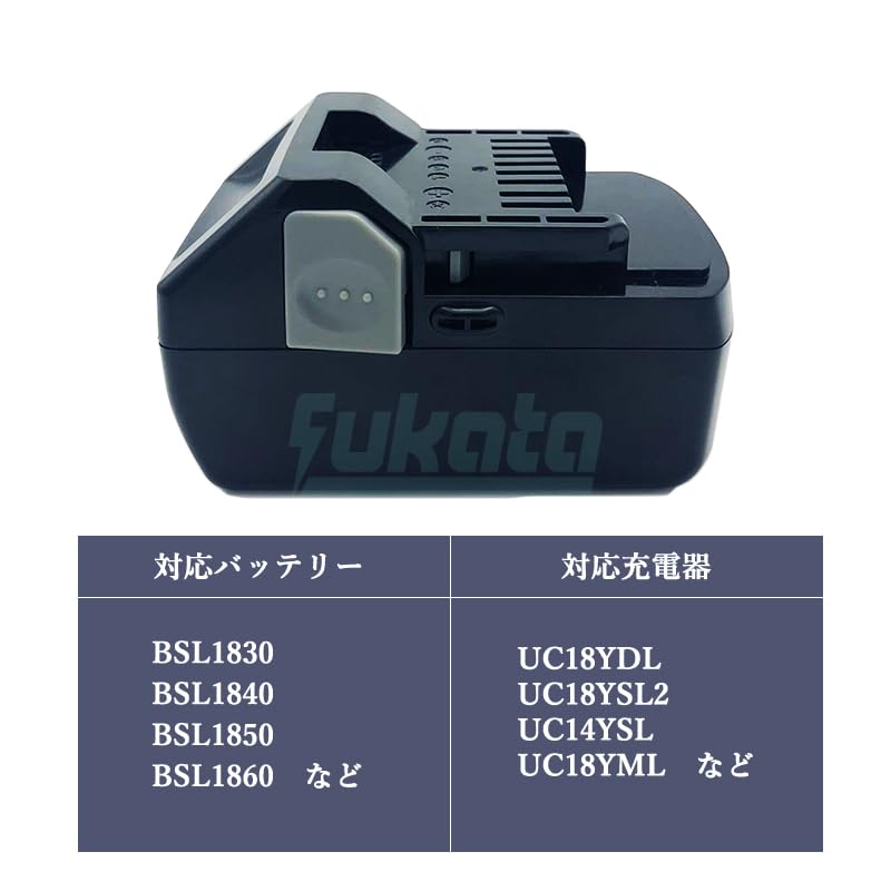 Amazon.co.jp: BSL1860B 日立 18v バッテリー 2個セット ハイコーキ