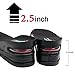 Height Increase Shoe Insoles with Air Cushion (3 Layers (2.5