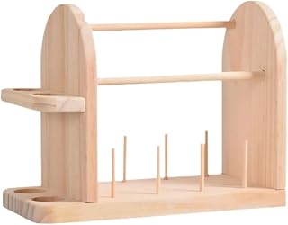 Wire Spool Rack Yarn Holder Portable Thread Holder Yarn Dispenser Thread Spool Storage Rack for Crocheting Crochet Supplies Knitting