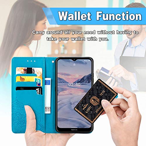 Wuzixi Wallet Cover per Nokia 2.4. Funzione Stand