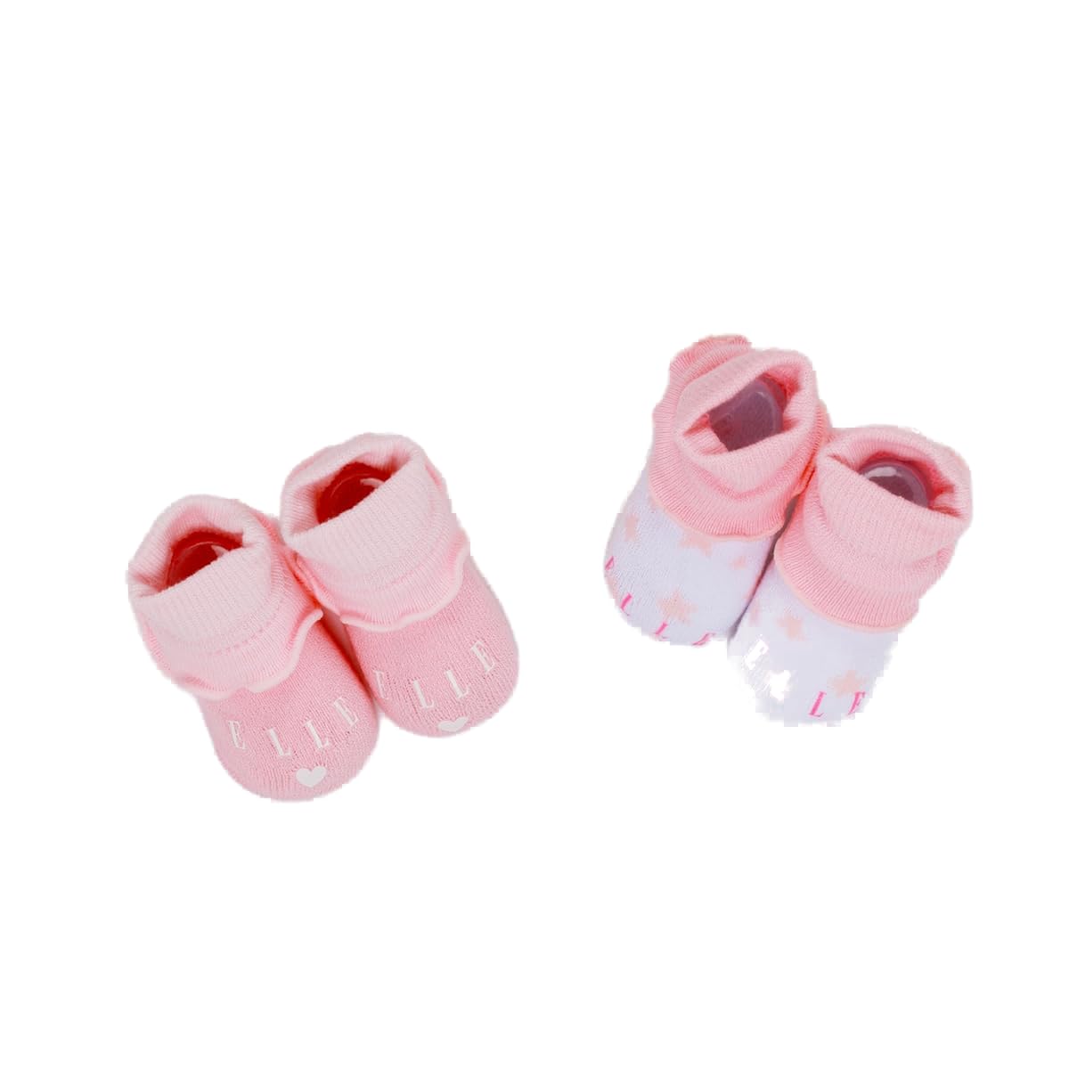 ElleELLE Newborn ELL0401C06 Elle Daisy Baby Bootie Box Set - Pink