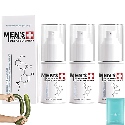 Camic JJLBRO Men's Long Lasting Delay Stronger Spray, JJLBRO Men's Delayed Spray, JJLBRO Men's Enhancer Spray 30ml, Improve The Quality of Love and Make Her Love You More (3PCS)