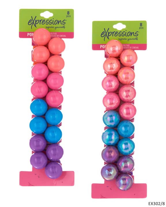 Expressions 16 PC Ponytail Balls Hair Elastics Collection