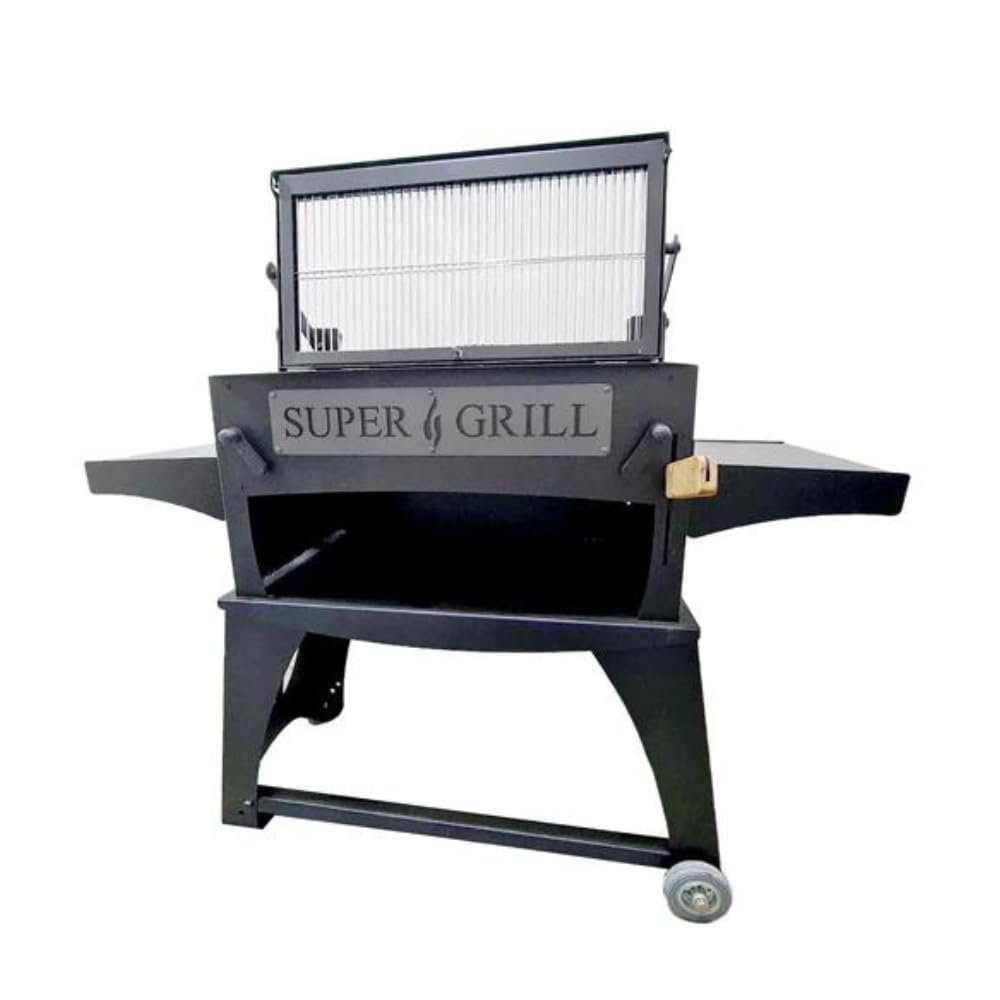 General Plus Super Grill Black, All In One Grilling Solution, With Adjustable Temperature Control, Non Stick Surface, Compact & Portable Design For Apartments, Balconies, Outdoor Cooking And Barbeque.