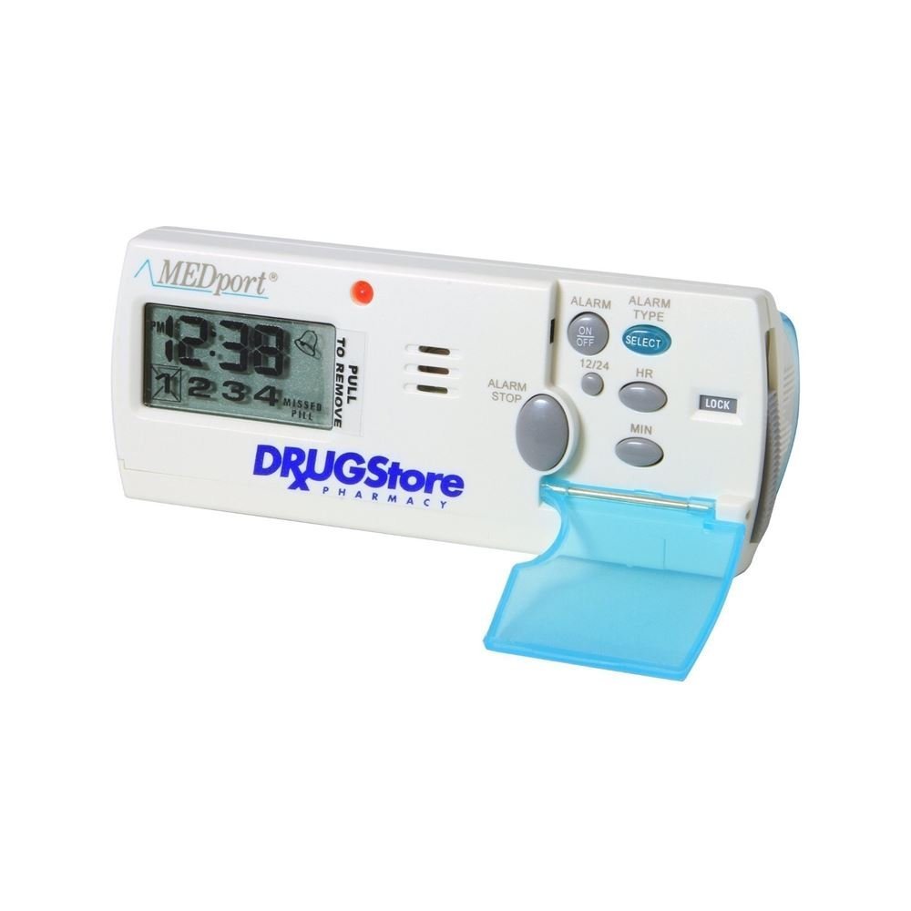 MEDglider System 1 With Talking Timer Alarm Pill Box Daily Reminder Medication Manager