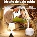 Imagen de Hianjoo Aroma Diffuser Humidificador 450ml Humidificador Ultrasónico Aromaterapia Lámpara LED Colorida con Función Control Remoto para Yoga Salon SPA Vivir