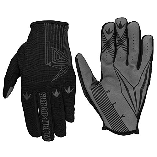 Bunkerkings Featherlite Fly Second Skin Multi-Sport Paintball Gloves with Smartphone Friendly Fingertips - Black (LG/XL)