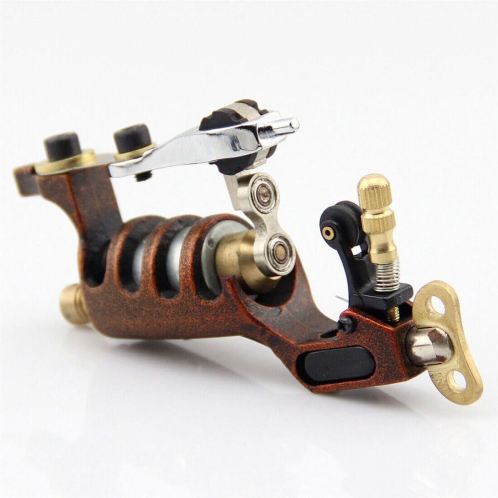1 Pcs Of Tattoo Motor Machine Alloy Rotary Gun Liner Shader Lightweight Brown Beginner