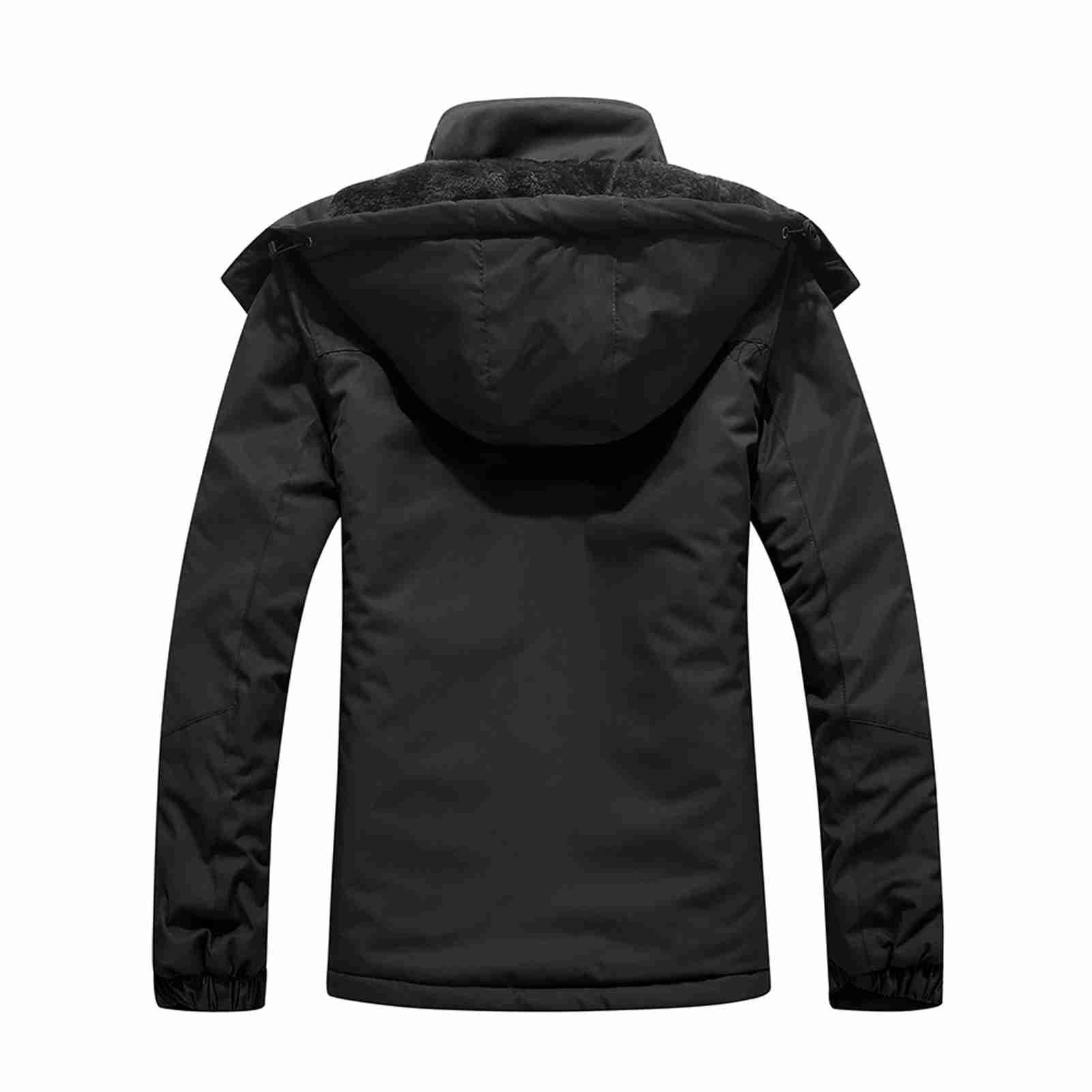 Veste de Montagne Coupe-vent pour Femme, Veste de Ski Chaude d'hiver avec Doublure Polaire pour Camping Randonnée Snowboard Cyclisme (2XL)