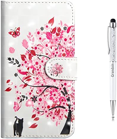 Grandoin Galaxy J5 2016 Case, Premium PU Leather Magnetic Flip Cover with Card Slots Holders [Soft Silicone Inner] Bookstyle Wallet Case For Samsung Galaxy J5 2016 (Cat And Tiger)