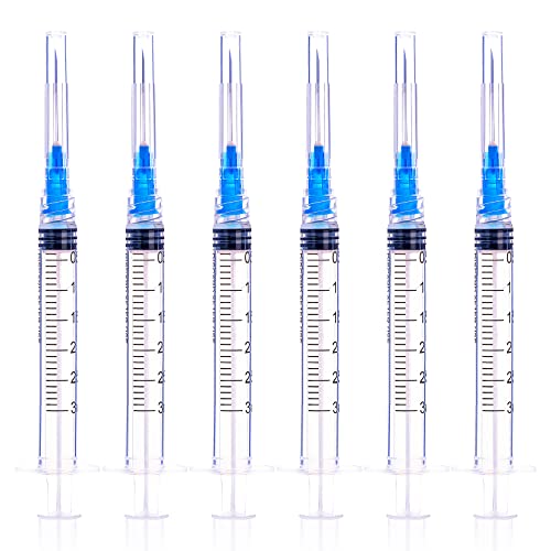 SHAOTONG 100 Pack 3ml with 23 Ga Luer Lock Industrial Dispensing Tools, Individual Package