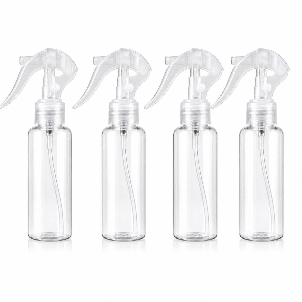 RICKON Empty Spray Bottle 100ml – Refillable Transparent Trigger Spray for Cleaning, Plants, Hair & Multipurpose Use-image-49