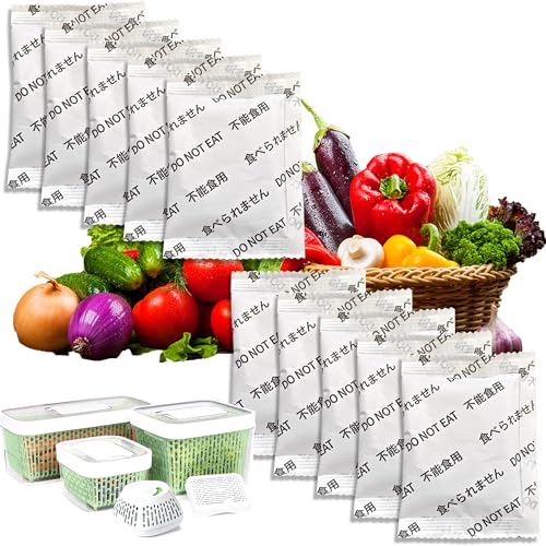 LeoTube 10-Pack Replacement Kits for OXO Good Grips GreenSaver Carbon Filter Refills, Compatible with OXO Good Grips GreenSaver Produce Keeper & Standing Crisper Drawer Insert, Keep Fruits Veg Fre...