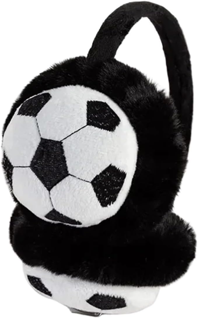 Winter Ear Muffs, Adorable Football-Shaped Earmuffs Winter Outdoor Travel Thickened for Cold Protection