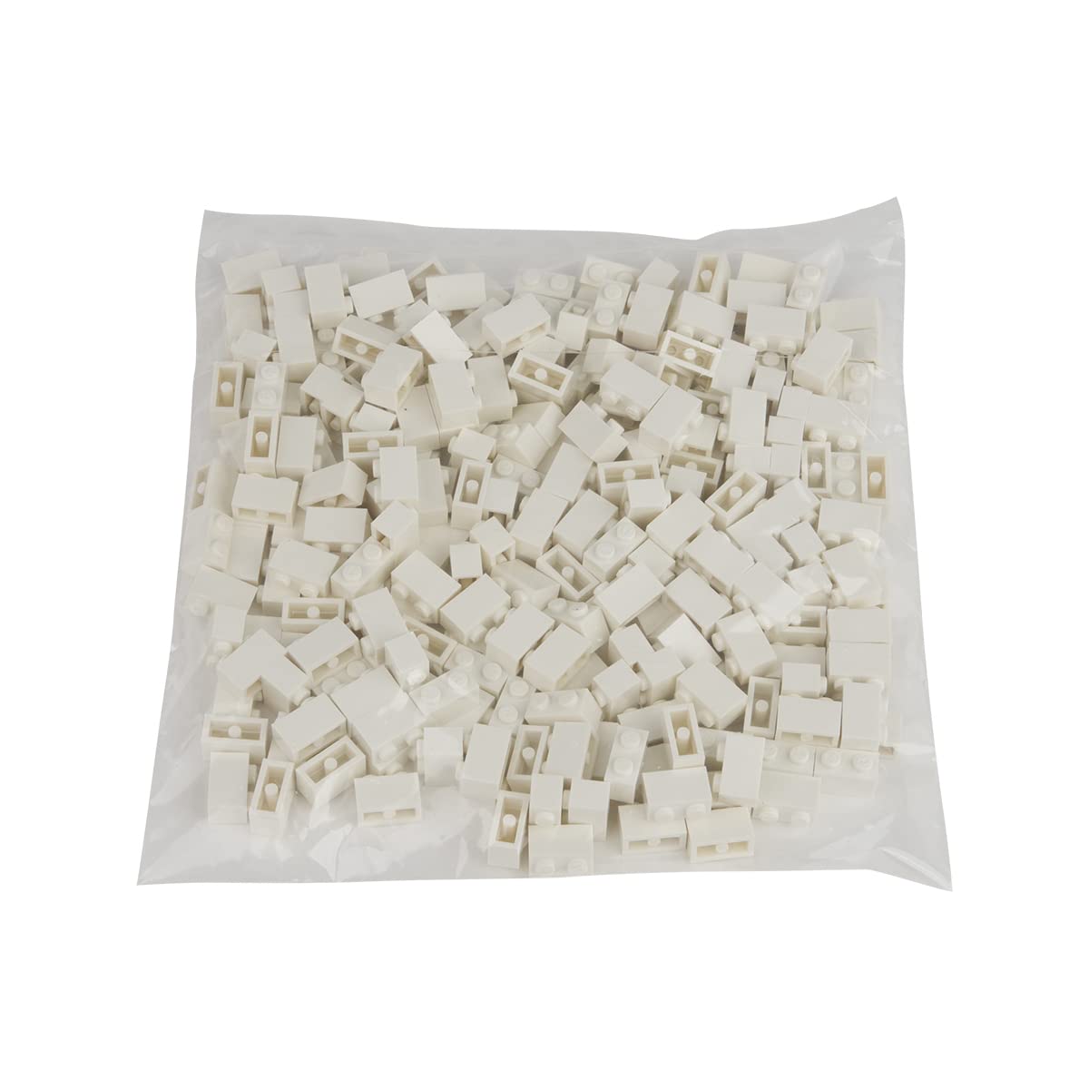 Q-Bricks Sacchetto da 500pz. Mattoncino 1X4 Nero 650