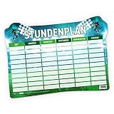 itenga Stundenplan DIN A4 magnetisch Motiv Fußball 31x22,5cm abwischbar z.B für den Kühlschrank