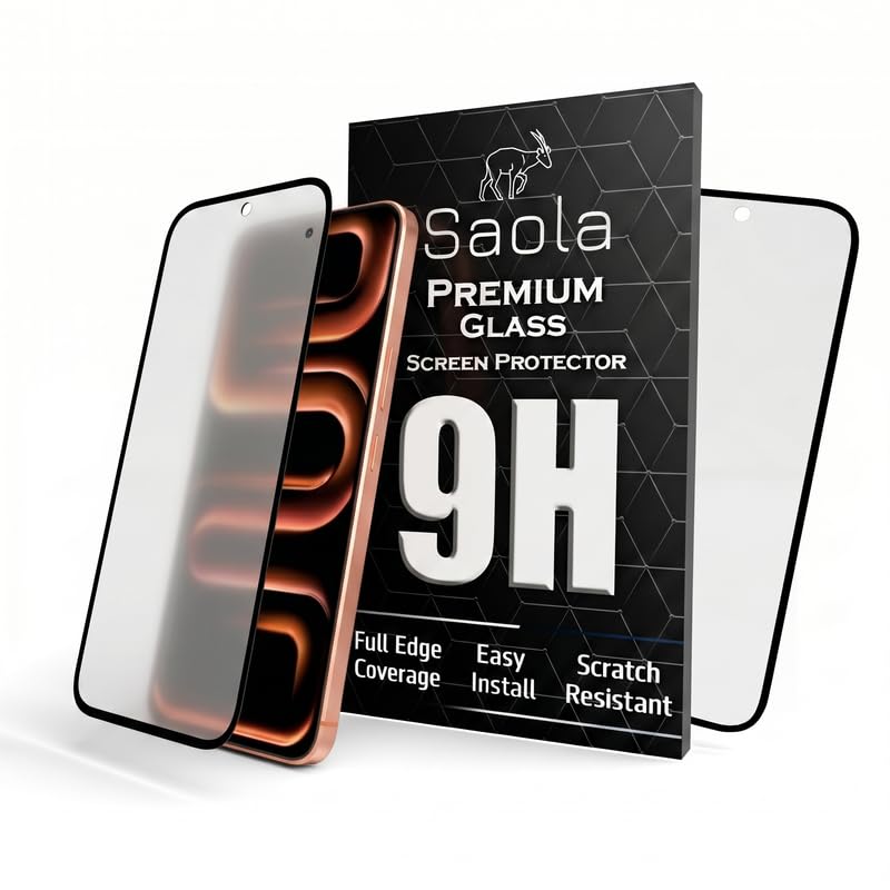 Image of Saola HD Matte Tempered Glass With 18H Hardness For Infinix Note 60 Pro (Pack Of 2) with Hassle-less Installation Kit. Full screen Coverage. 6.78 inch