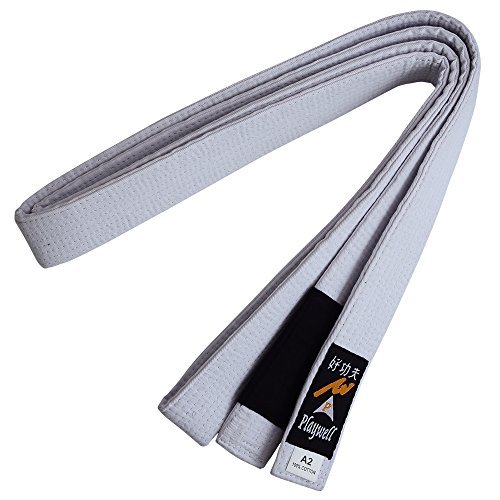 Playwell Arti Marziali Competizione Grado Ju Jitsu Bianco PRO Spesso qualità Cintura - A2