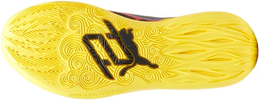PUMA Womens Stewie 2 Fire Basketball Sneakers Shoes - Red, Yellow - Size 8 M