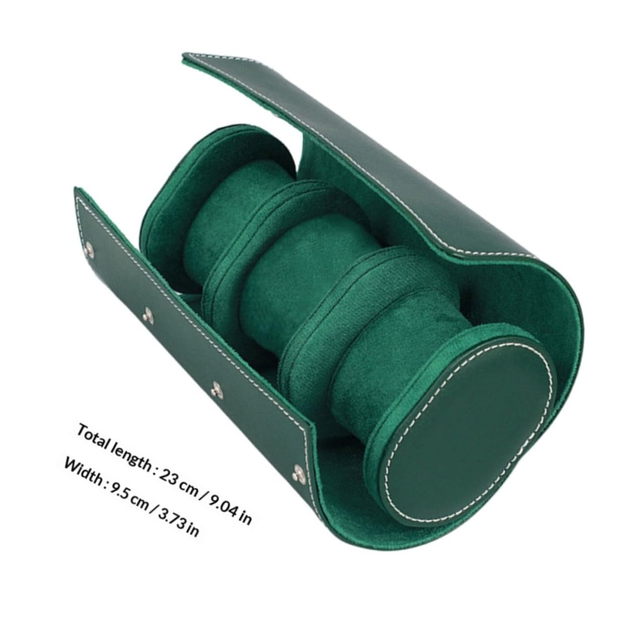 DOITOOL Scatola e Antiurto, Organizer Classico e Porta Orologi in Pelle Pu Verde da Viaggio per Orologi e Piccoli da Uomo