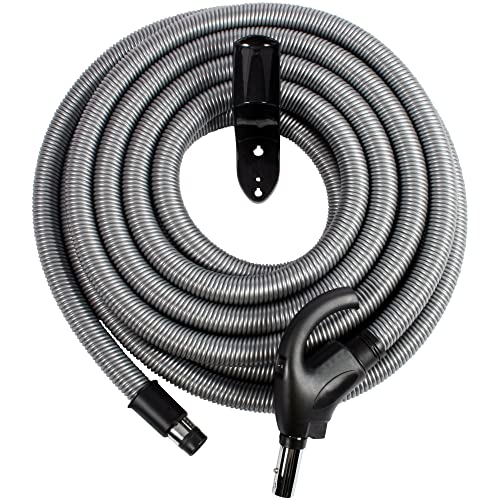 Cen-Tec Systems 97283 Low Voltage Central Vacuum Hanger, 40 Ft. Hose, Silver