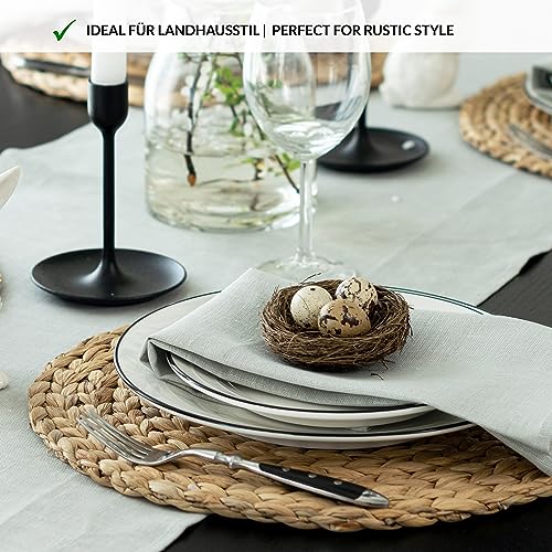 Varvara Home 6 Tovaglioli lino grigio - Tovaglioli...