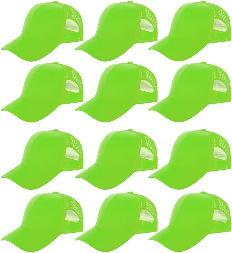 ZH 12 Pack Mesh Trucker Hats, Bulk Baseball Caps for Men and Women, Trucker Cap Wholesale