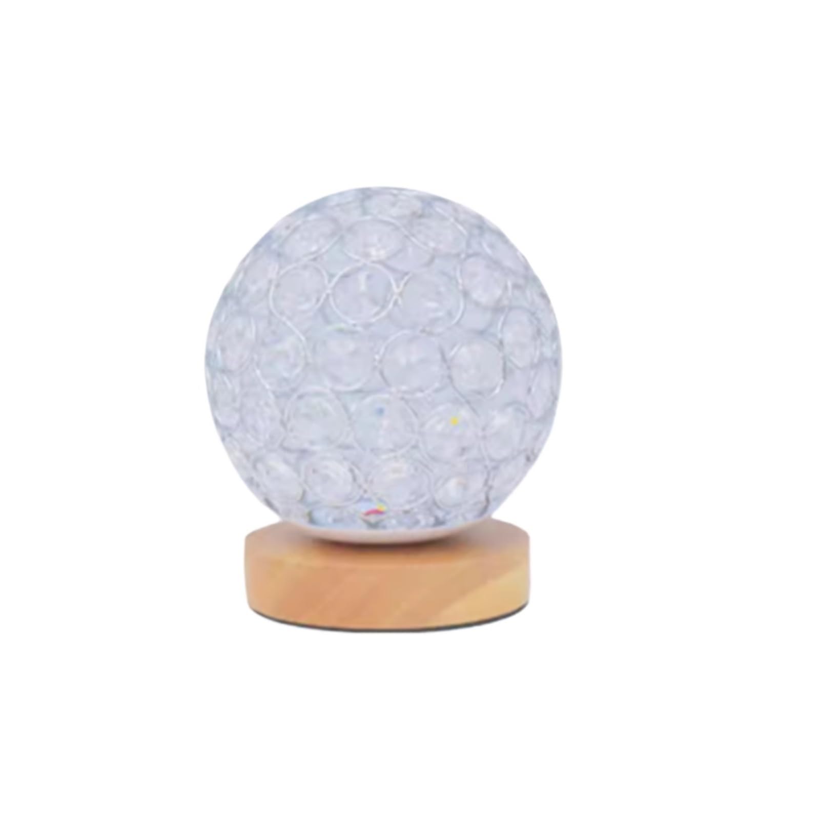 Z4T8M2K6G5 Bedside Lamp Crystal Ball Bedside Lamp LED Decorative Nightstand Light Home Bedroom Ornament