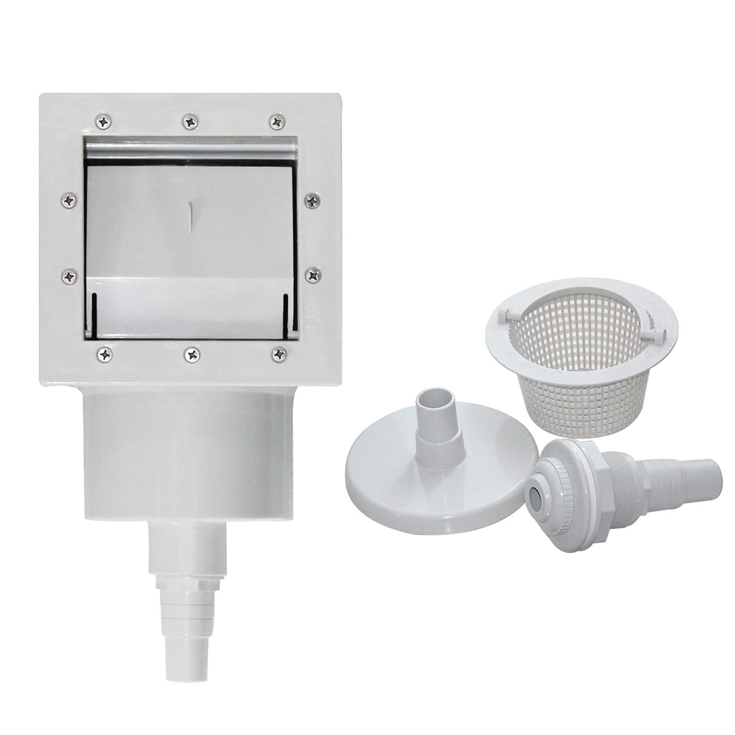 Skimmer Piscina hormigon con Boquilla Impulsion Piscina Cesta Skimmer Boca Estrecha estándar