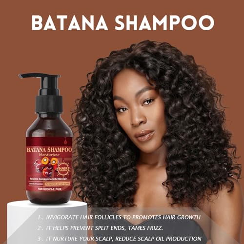 07,100ml Batana Ensemble Shampooing+120ml Batana Ensemble Après-shampoing,Batana Oil Shampoo and Conditioner Set,pour la Croissance des Cheveux Naturels et Biologiques, – Image 4