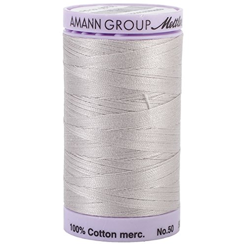 Hilo de Algodón Mettler Silk Finish 547 Yardas Gris miniatura 1