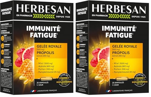 Complexe Vitalité Herbesan 20 ampoules x2 pour les défenses immunitaires