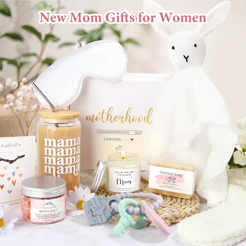 Image of New Mom Care Package After Baby New Mom Gift Basket for Women After Birth Postpartum Gifts for Expecting Moms Baby Shower Gifts for Mommy To Be Cool Presents for Mother To Be First Time Moms Gift Set