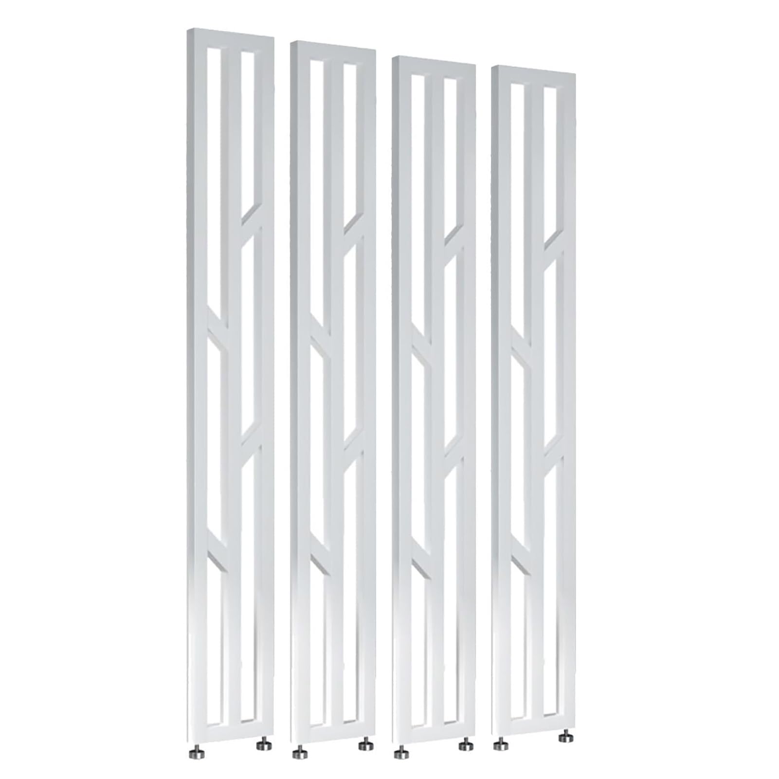 GLETSF Versatile Floor-To-Ceiling Room Divider - Gold Privacy Partition Screen For Entrance, Restaurant & Office - Adjustable 70-240Cm Space Separator-White-180cm/70.9in/5.9ft