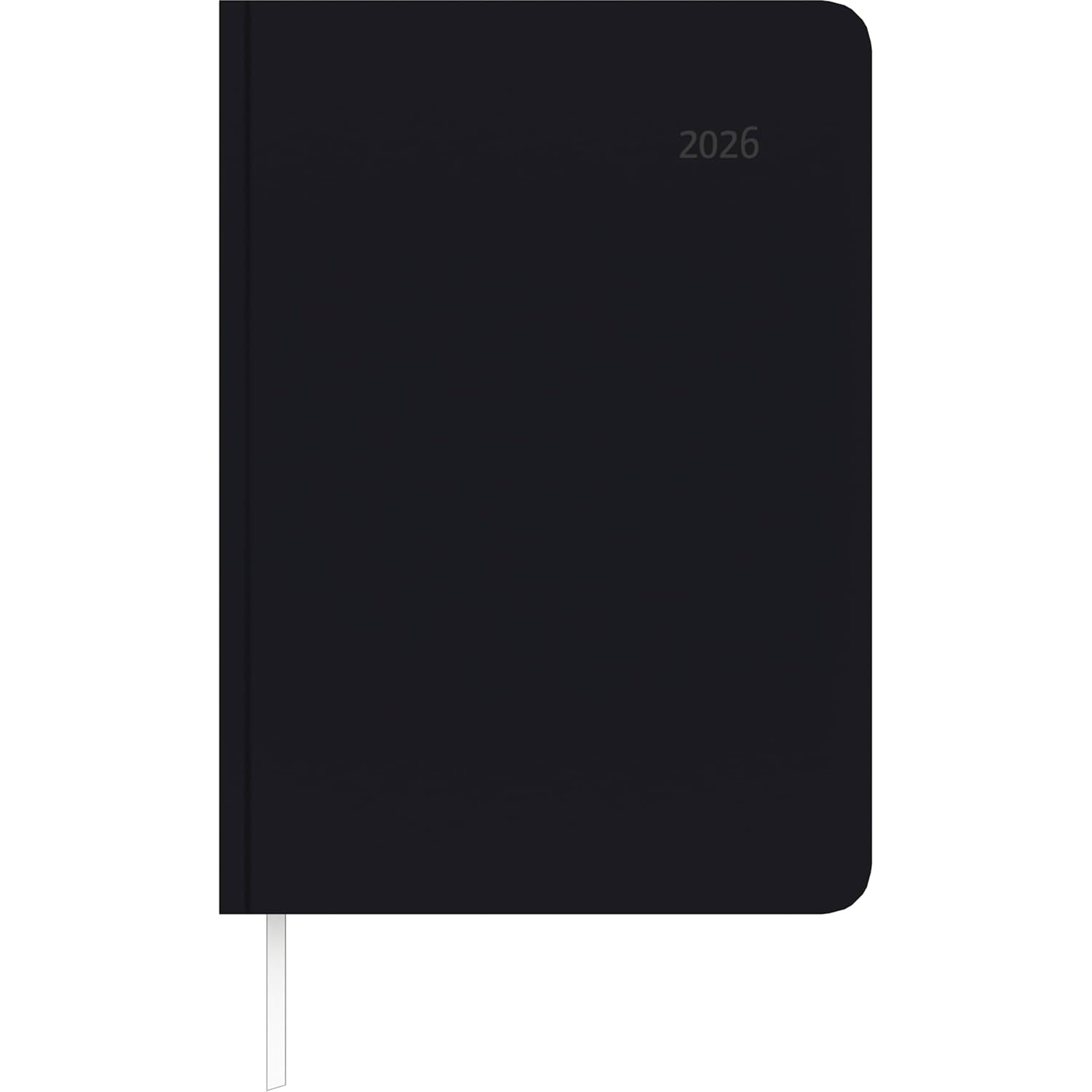 Tucson Book Calendar Black 2026 - with Index Cut - Office Calendar A5 - 1 Day 1 Page - 416 Pages - Tucson Cover - Zettler      Calendar – Engagement Calendar, May 1, 2025