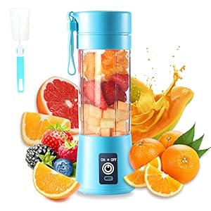 USB elektrische juicermixer, Draagbare blenderbeker, mini blender Draagbare blender voor shakes en smoothies 380 ml sap, zes messen Geweldig om te mengen