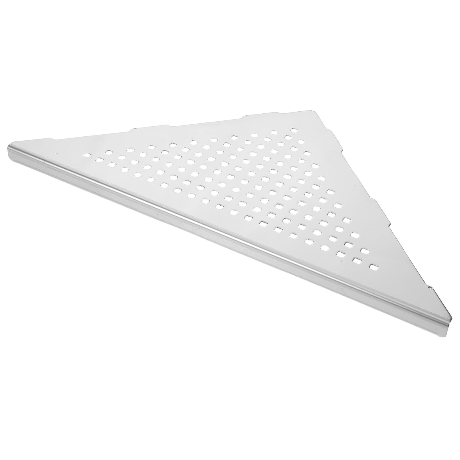 Estante de ducha esquinero de acero inoxidable 304, sin taladro, estante triangular para esquina de ducha y ahorro de espacio