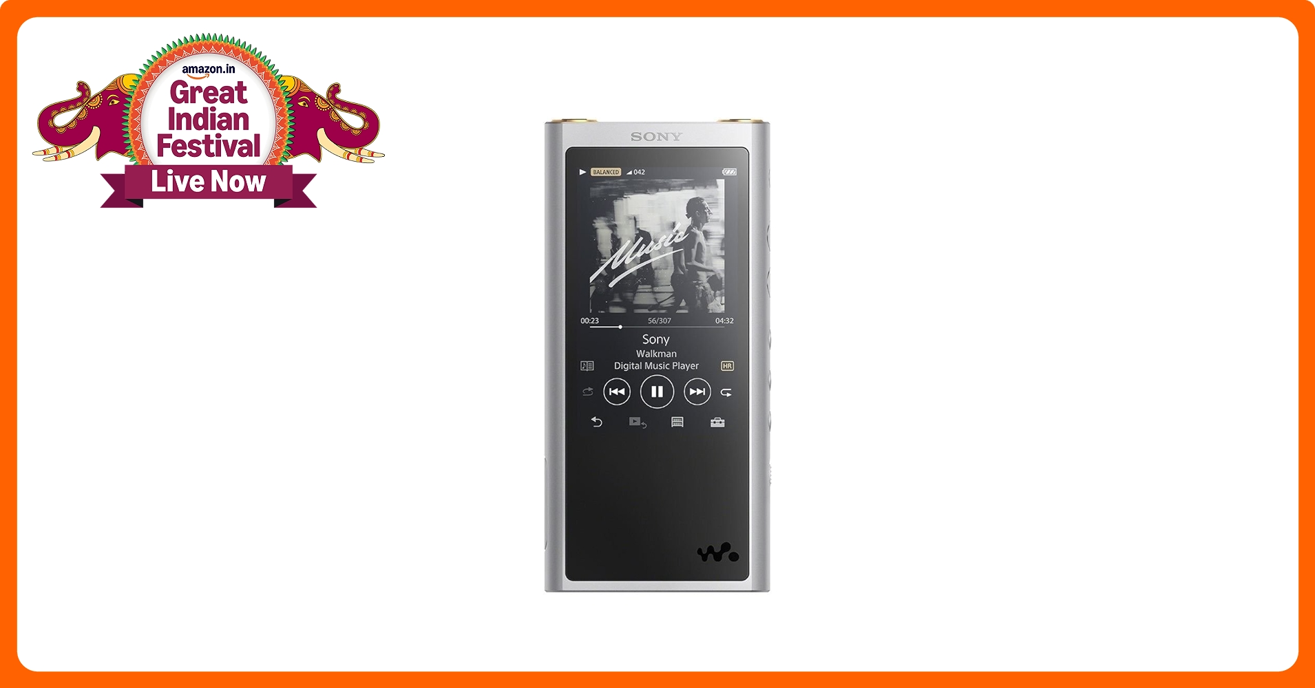 Sony NW-ZX300 Hi-Res Walkman 64GB Digital Music Player